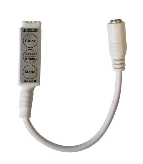 6A-Led RGB Controller -5-24vDc- 21 Δυναμικές λειτουργίες- για Ταινίες Led-Mini 3Key - ledmania.gr