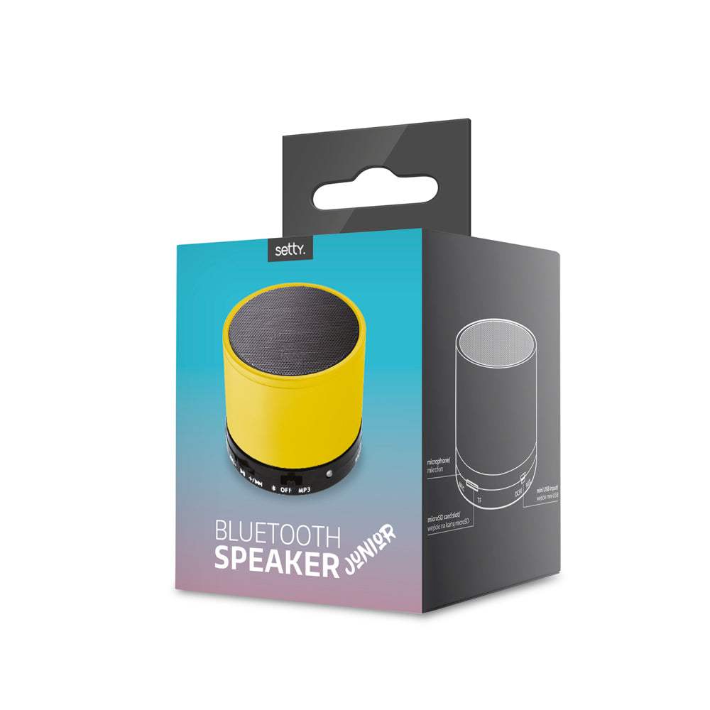 SETTY JUNIOR BLUETOOTH SPEAKER YELLOW - ledmania.gr