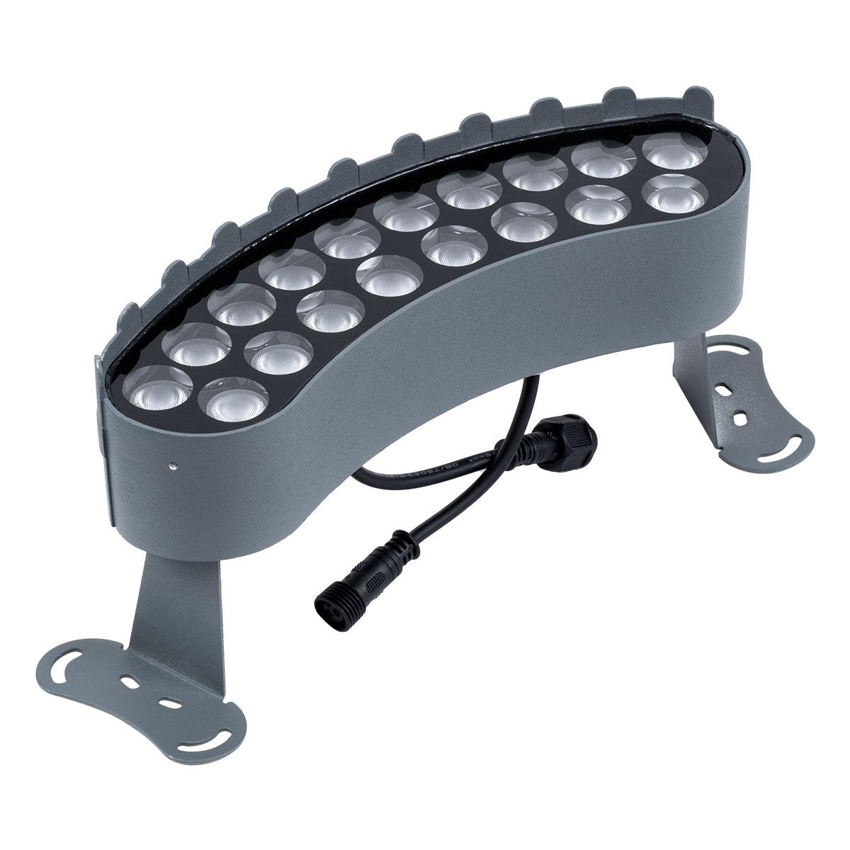 GloboStar® TREELIGHT-KINA 90685 Κυρτή Μπάρα Φωτισμού Wall Washer Ειδική για Φυτά - Δέντρα LED 18W 2070lm 30° DC 24V Αδιάβροχο IP65 Μ25 x Π6.5 x Υ6cm Φυσικό Λευκό 4500K - Γκρι Ανθρακί - 3 Years Warranty - ledmania.gr