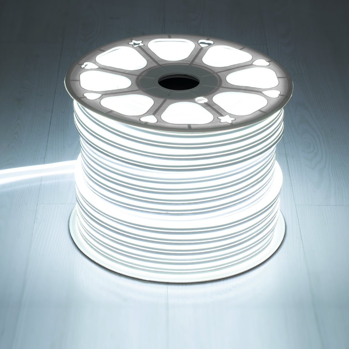 GloboStar® 70480 DOUBLE-SIDED 120°+120° Degree Neon Flex Epistar LED SMD 2835 1m 12W/m 120LED/m 1320lm/m 120°+120° DC 24V Αδιάβροχη IP68 Ψυχρό Λευκό 6000K Dimmable - ledmania.gr