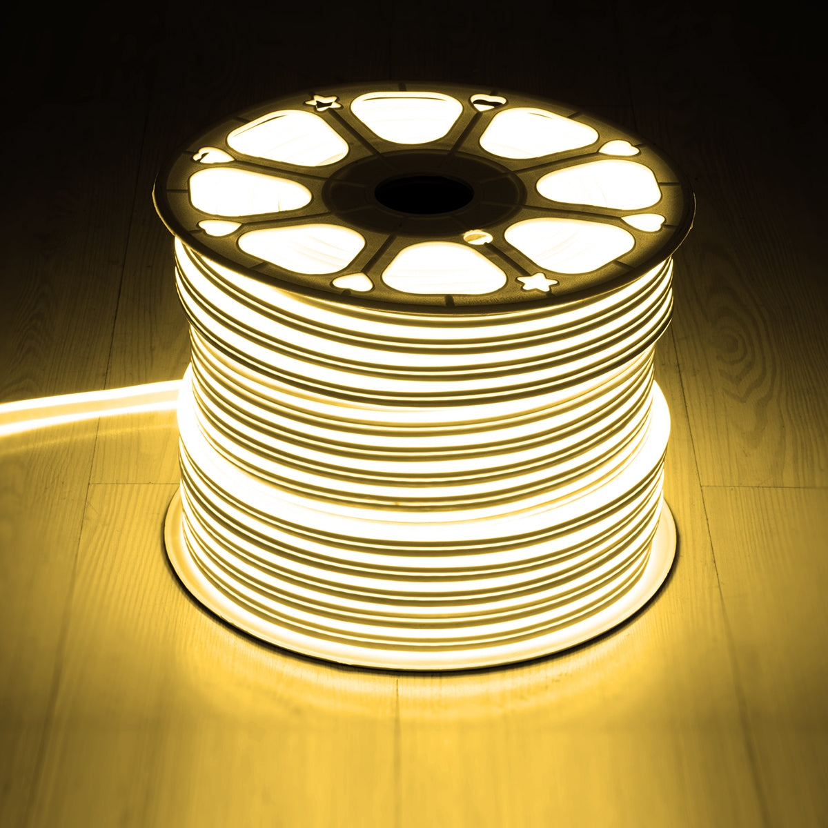 GloboStar® 70482 DOUBLE-SIDED 120°+120° Degree Neon Flex Epistar LED SMD 2835 1m 12W/m 120LED/m 1248lm/m 120°+120° DC 24V Αδιάβροχη IP68 Θερμό Λευκό 3000K Dimmable - ledmania.gr