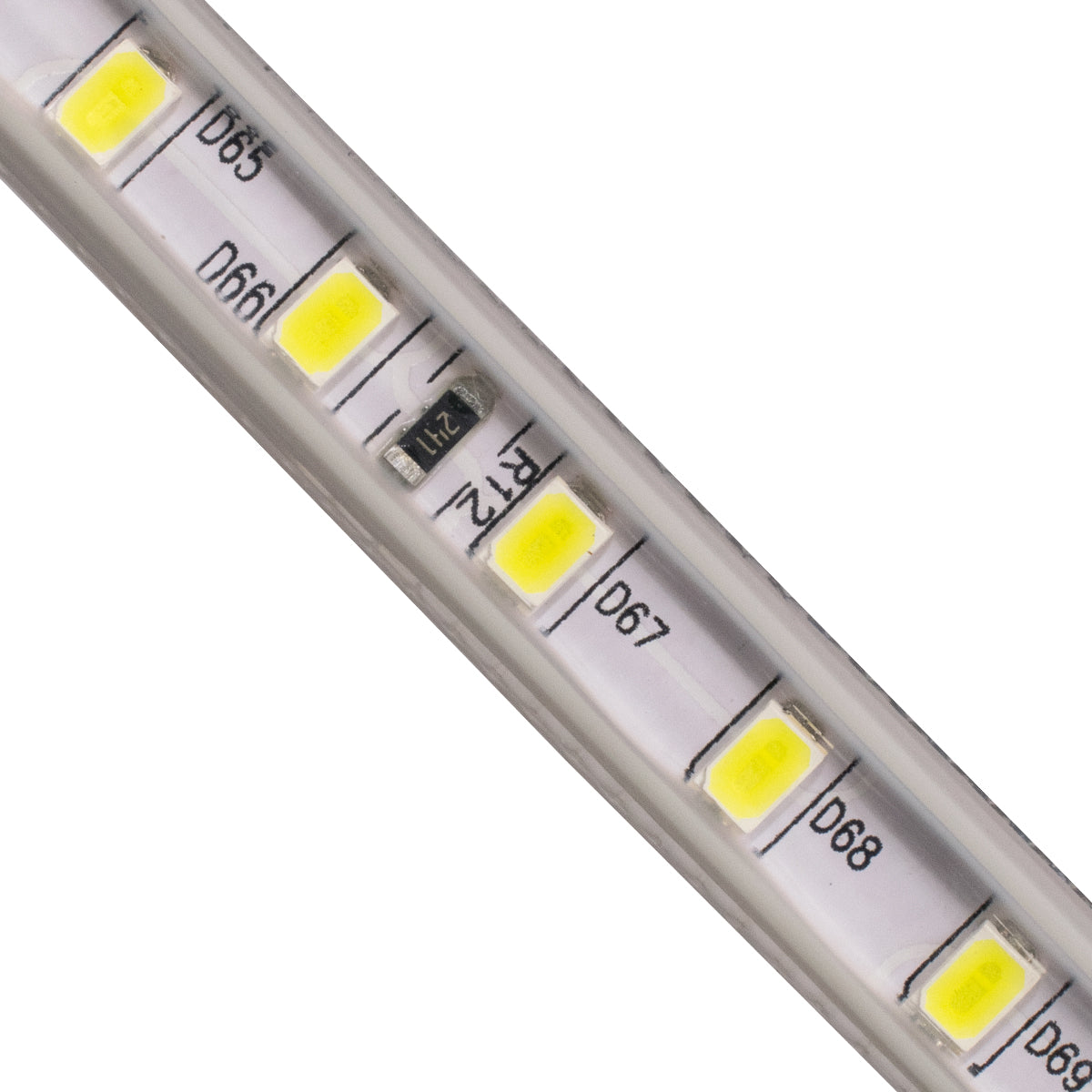 GloboStar® 70500 Slim Ταινία Μονής Σειράς Epistar LED SMD 2835 1m 12W/m 96LED/m 1680lm/m 120° DC 230V Αδιάβροχη IP68 Ψυχρό Λευκό 6000K Dimmable - ledmania.gr
