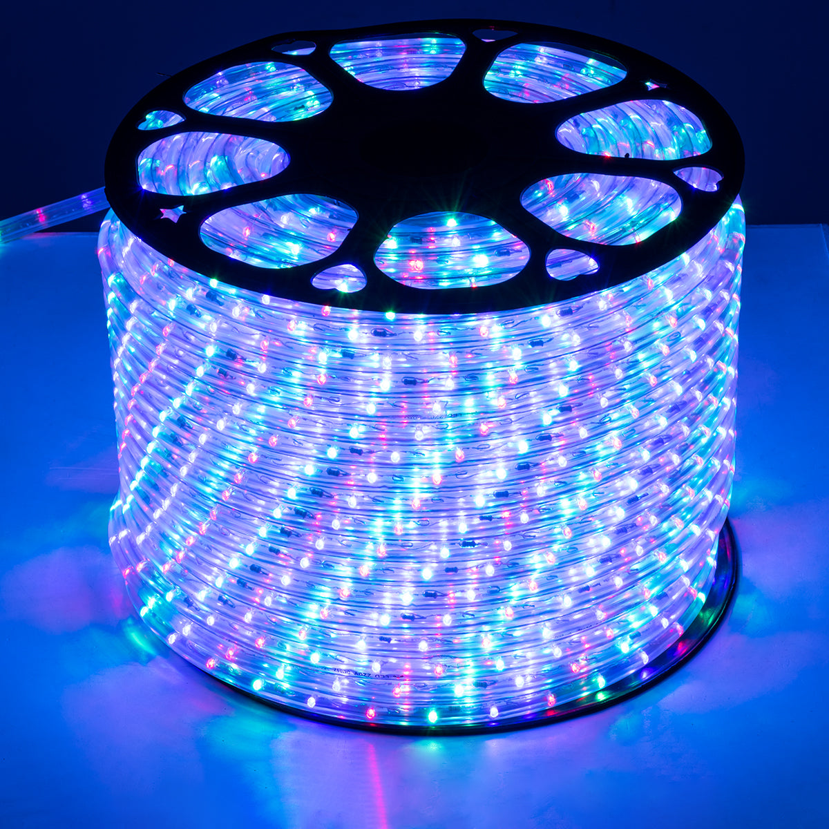 GloboStar® 70607 Φωτοσωλήνας LED DIODE 1m 3.9W/m 36LED/m 117lm/m 360° DC 230V Αδιάβροχος IP68 Πολύχρωμος RGB Dimmable - ledmania.gr