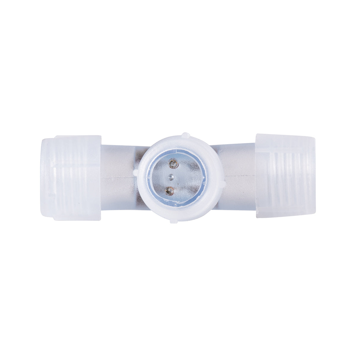 GloboStar® 70663 Σύνδεσμος Cross (+) για RGB Φωτοσωλήνα LED 360° Degree DC 230V 2 Pin Αδιάβροχος IP68 - ledmania.gr