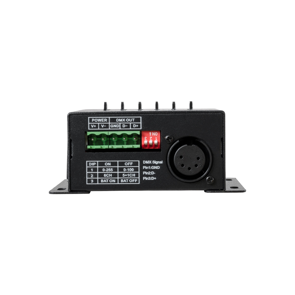 GloboStar® 70675 AJ6 SKYDANCE DC DMX Fader Console 6 Καναλιών DC 5-12V ή 3 x AAA Μπαταρίες 5 x 6A - IP20 Μ10 x Π7 x Υ4cm - 5 Years Warranty - ledmania.gr