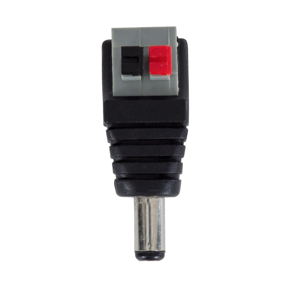 GloboStar® 70677 Βύσμα Τροφοδοσίας DC Αρσενικό - Male Jack Connector σε Κλέμα Πατητή Ταχείας Σύνδεσης L4.1 x W1.5 x H2m - ledmania.gr