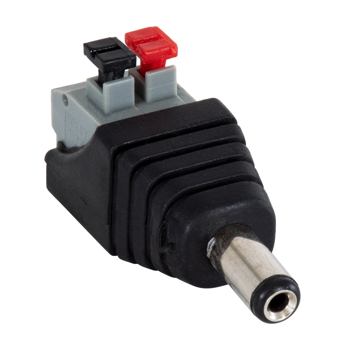 GloboStar® 70677 Βύσμα Τροφοδοσίας DC Αρσενικό - Male Jack Connector σε Κλέμα Πατητή Ταχείας Σύνδεσης L4.1 x W1.5 x H2m - ledmania.gr
