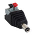 GloboStar® 70677 Βύσμα Τροφοδοσίας DC Αρσενικό - Male Jack Connector σε Κλέμα Πατητή Ταχείας Σύνδεσης L4.1 x W1.5 x H2m - ledmania.gr