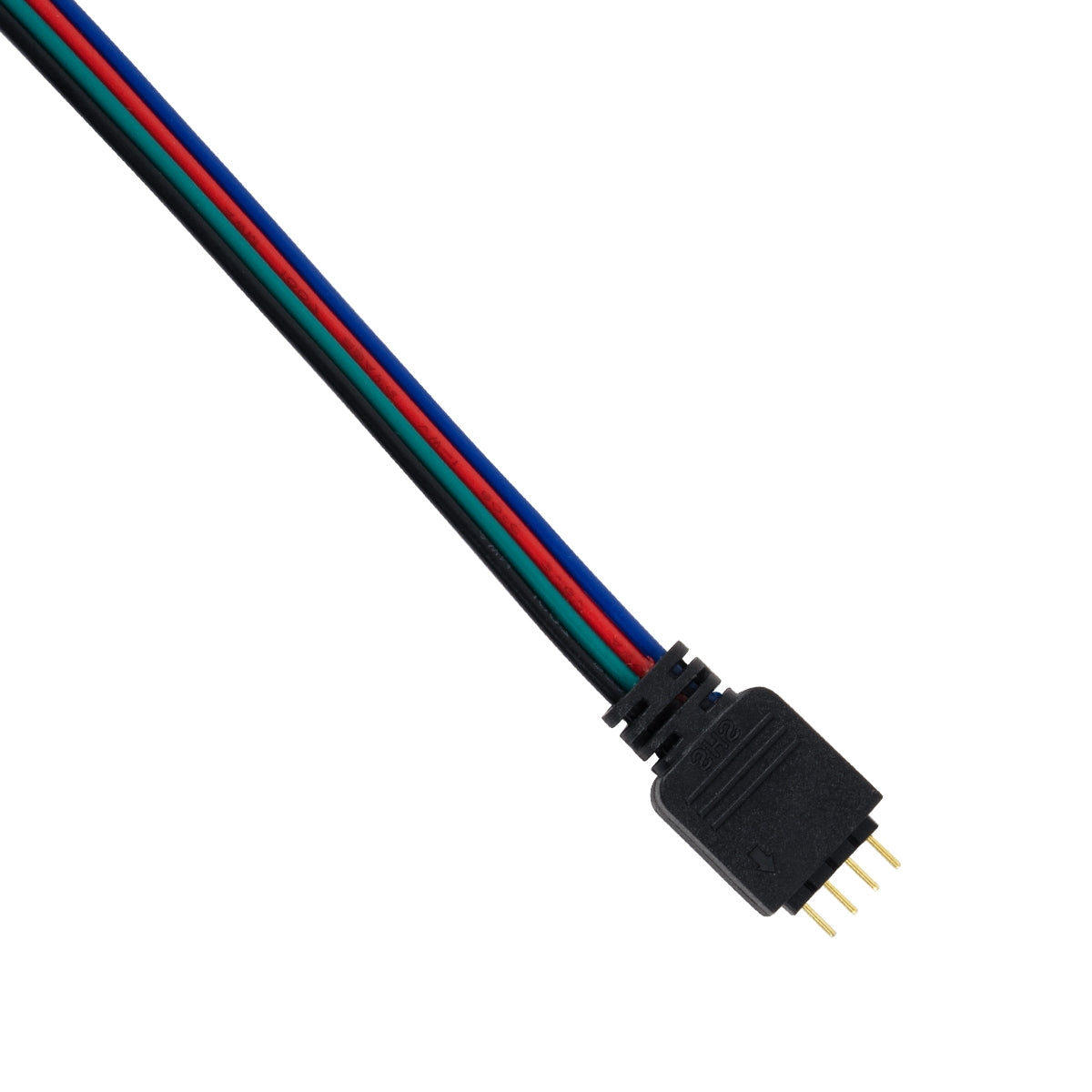 GloboStar® 70691 Ταχυσύνδεσμος Τροφοδοσίας IP20 - Strip To Power Connector 4 PIN Male για Ένωση 1 x RGB Ταινία LED Πλάτους 10mm - ledmania.gr