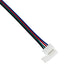 GloboStar® 70691 Ταχυσύνδεσμος Τροφοδοσίας IP20 - Strip To Power Connector 4 PIN Male για Ένωση 1 x RGB Ταινία LED Πλάτους 10mm - ledmania.gr