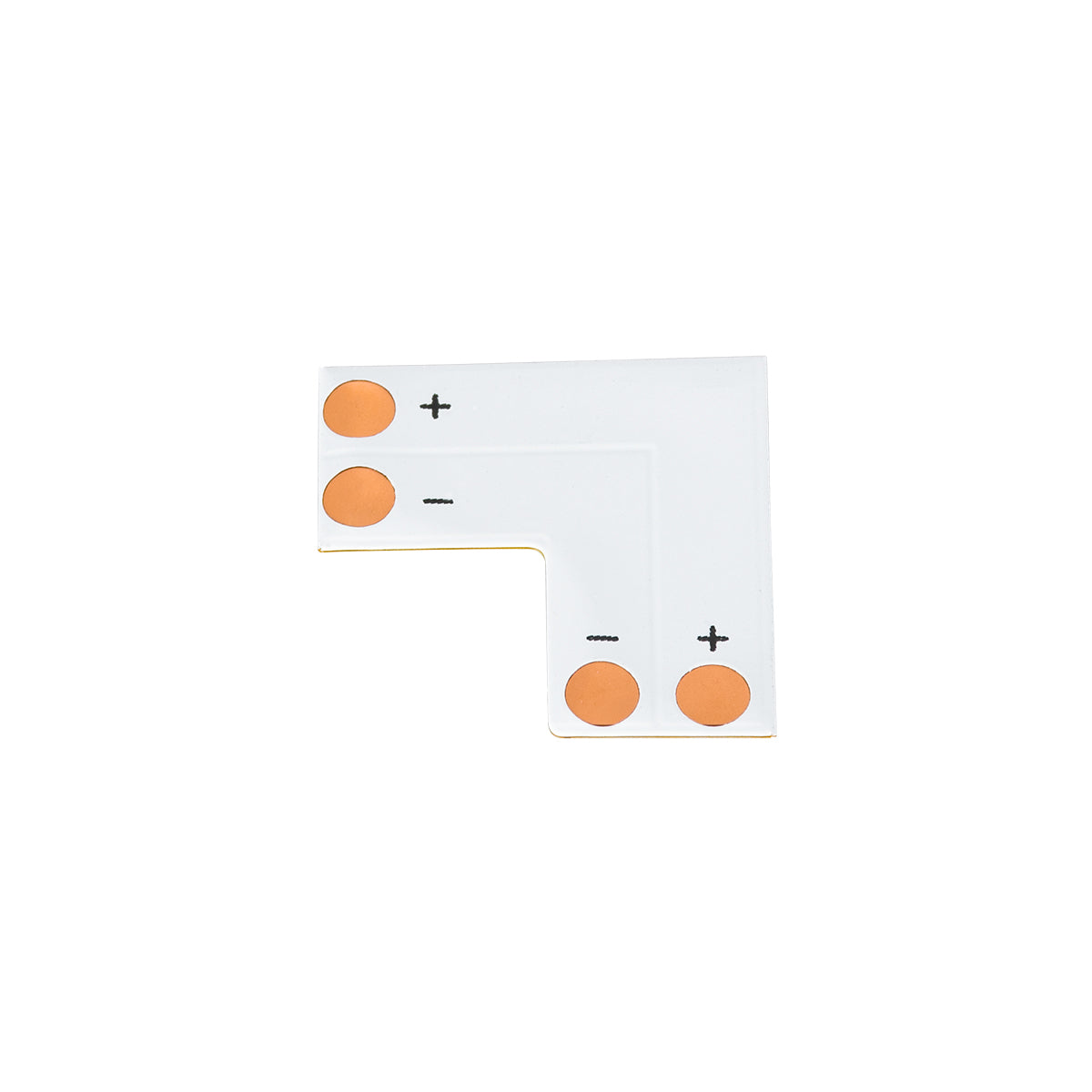 GloboStar® 70705 Connector L El για Όλες τις Μονόχρωμες Ταινίες LED 10-12mm M2 x Π2 x Y0.1cm - ledmania.gr