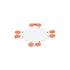GloboStar® 70707 Connector + Cross για Όλες τις Μονόχρωμες Ταινίες LED 8mm M2.4 x Π2.4 x Y0.4cm - ledmania.gr