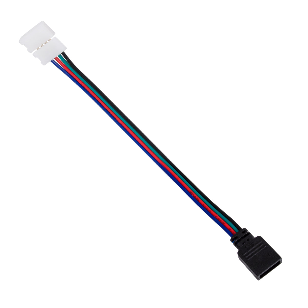 GloboStar® 70741 Ταχυσύνδεσμος Τροφοδοσίας IP20 - Strip To Power Connector 4 PIN για Ένωση 1 x RGB Ταινία LED Πλάτους 10mm - ledmania.gr