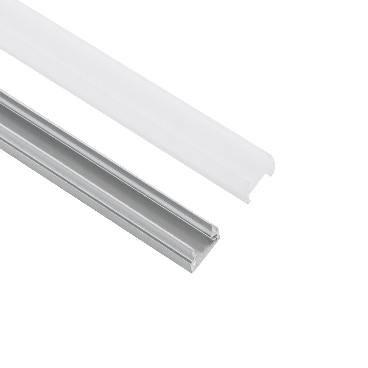 GloboStar® GLASSBOARD-PROFILE 70808-3M Προφίλ Αλουμινίου - Βάση & Ψύκτρα Ταινίας LED με Λευκό Γαλακτερό Κάλυμμα - Χρήση για Μοριακό Φωτισμό Γυαλιού Πάχους 8mm - Πατητό Κάλυμμα - Ασημί - 3 Μέτρα - Πακέτο 5 Τεμαχίων - Μ300 x Π1.1 x Υ1.7cm - ledmania.gr