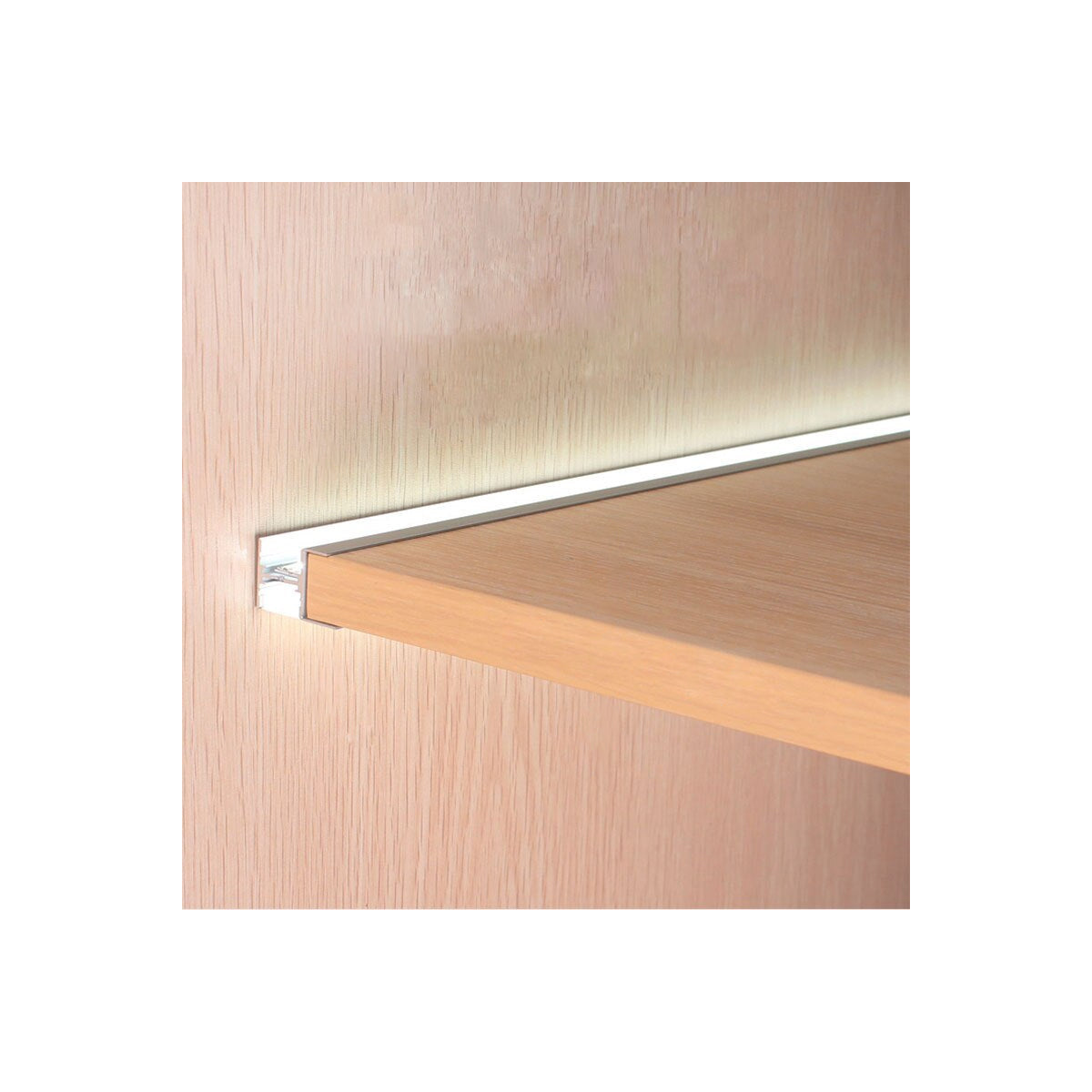 GloboStar® BOARD-PROFILE 70814-3M Προφίλ Αλουμινίου - Βάση & Ψύκτρα Ταινίας LED με Λευκό Γαλακτερό Κάλυμμα - Χρήση για Φωτισμού Ραφιού με Τοποθέτηση σε Ξύλο Πάχους 18mm - Πατητό Κάλυμμα - Ασημί - 3 Μέτρα - Πακέτο 5 Τεμαχίων - Μ300 x Π1.5 x Υ2cm - ledmania.gr