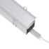GloboStar® 70829-3M AVATAR Linear Γραμμικό Αρχιτεκτονικό Χωνευτό Προφίλ Αλουμινίου Ανοδιωμένο με Λευκό Οπάλ Κάλυμμα για 4 Σειρές Ταινίας LED Πατητό - Press On 3 Μέτρα - ledmania.gr