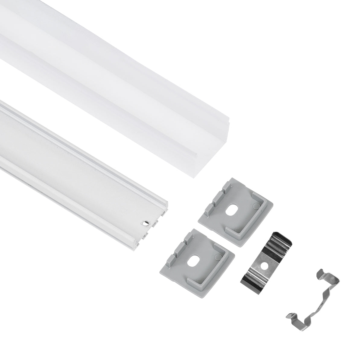 GloboStar® SURFACEPENDANT-PROFILE 70848-3M Προφίλ Αλουμινίου - Βάση & Ψύκτρα Ταινίας LED με Λευκό Γαλακτερό Κάλυμμα - Επιφανειακή & Κρεμαστή Χρήση - Πατητό Κάλυμμα - Λευκό - 3 Μέτρα - Πακέτο 5 Τεμαχίων - Μ300 x Π2.6 x Υ2.3cm - ledmania.gr