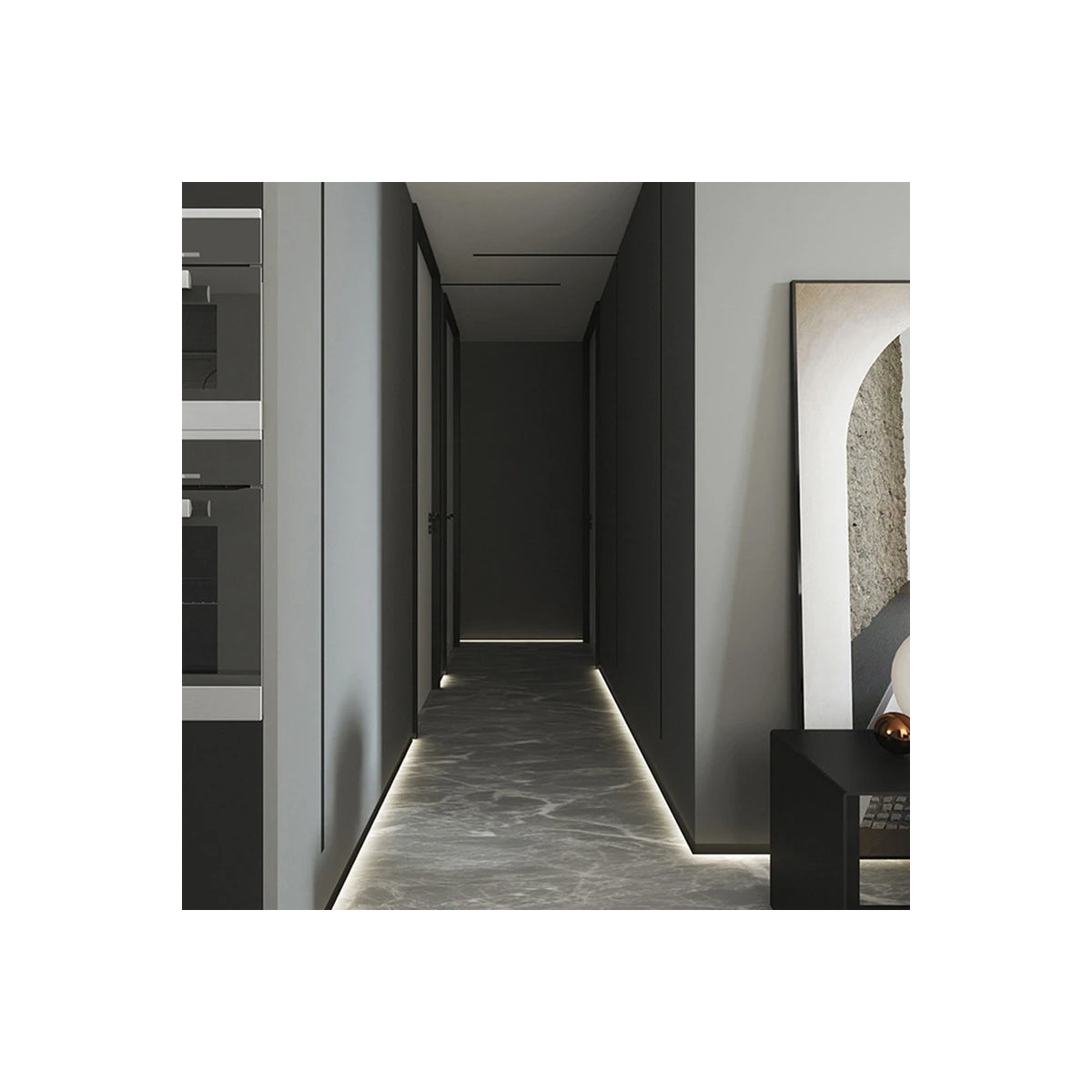 GloboStar® SKIRTINGBOARD-PROFILE 70851-3M Προφίλ Αλουμινίου - Βάση & Ψύκτρα Ταινίας LED με Λευκό Γαλακτερό Κάλυμμα - Επιφανειακή Χρήση για Περβάζι - Πατητό Κάλυμμα - Λευκό - 3 Μέτρα - Μ300 x Π1.6 x Υ8cm - ledmania.gr