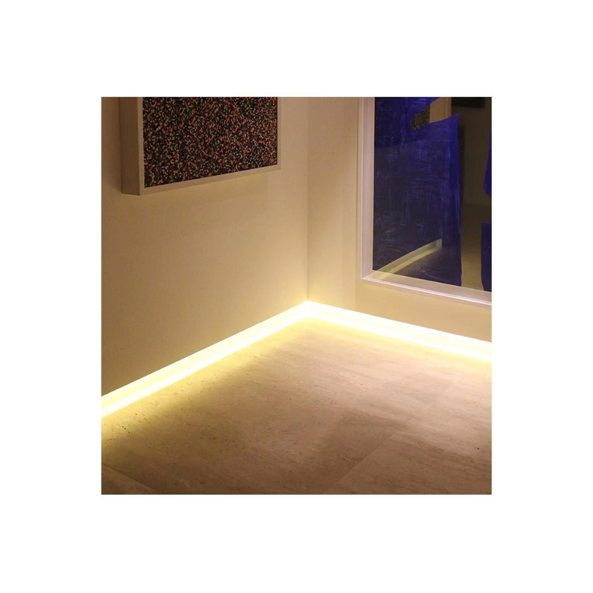 GloboStar® SKIRTINGBOARD-PROFILE 70851-3M Προφίλ Αλουμινίου - Βάση & Ψύκτρα Ταινίας LED με Λευκό Γαλακτερό Κάλυμμα - Επιφανειακή Χρήση για Περβάζι - Πατητό Κάλυμμα - Λευκό - 3 Μέτρα - Μ300 x Π1.6 x Υ8cm - ledmania.gr