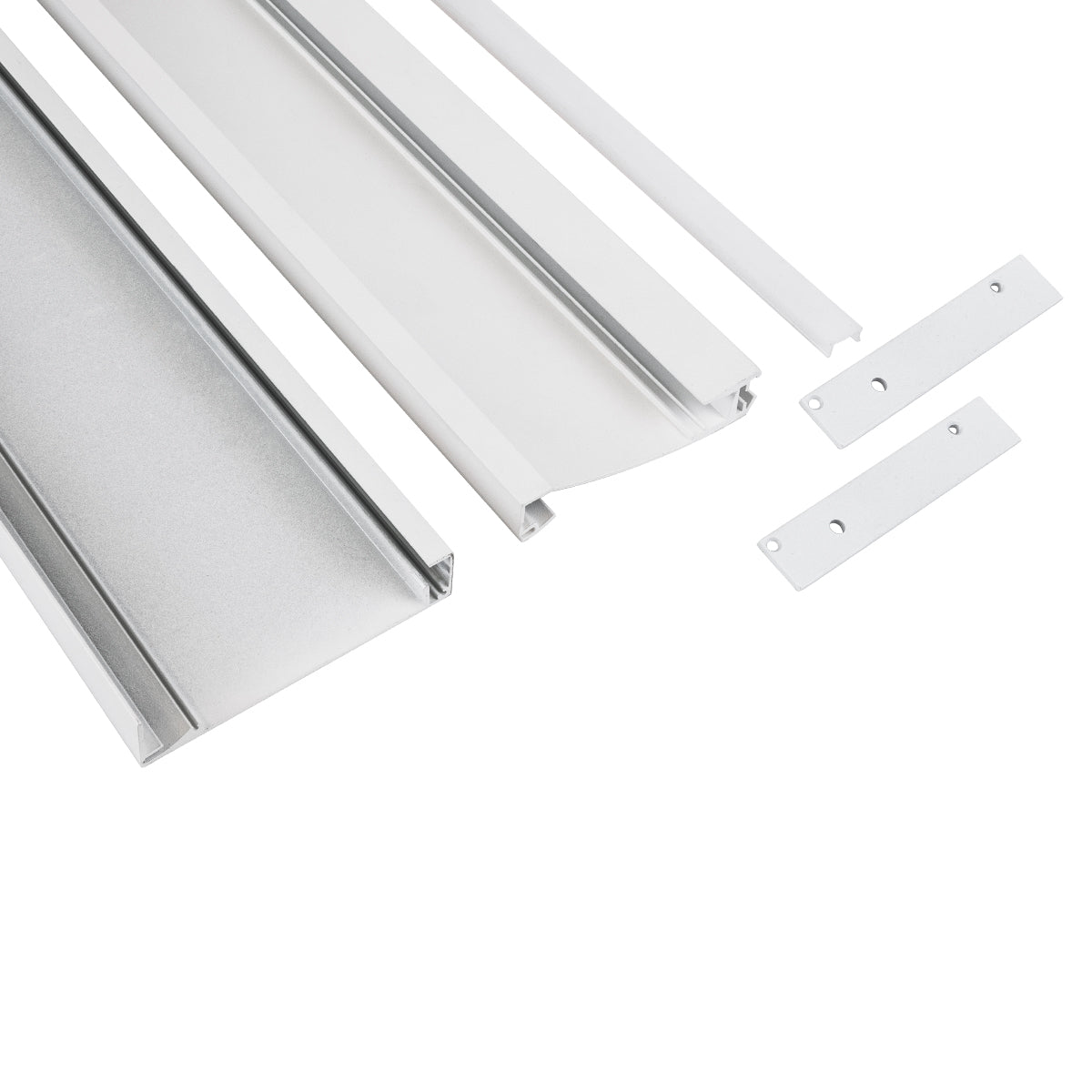 GloboStar® SKIRTINGBOARD-PROFILE 70851-3M Προφίλ Αλουμινίου - Βάση & Ψύκτρα Ταινίας LED με Λευκό Γαλακτερό Κάλυμμα - Επιφανειακή Χρήση για Περβάζι - Πατητό Κάλυμμα - Λευκό - 3 Μέτρα - Μ300 x Π1.6 x Υ8cm - ledmania.gr