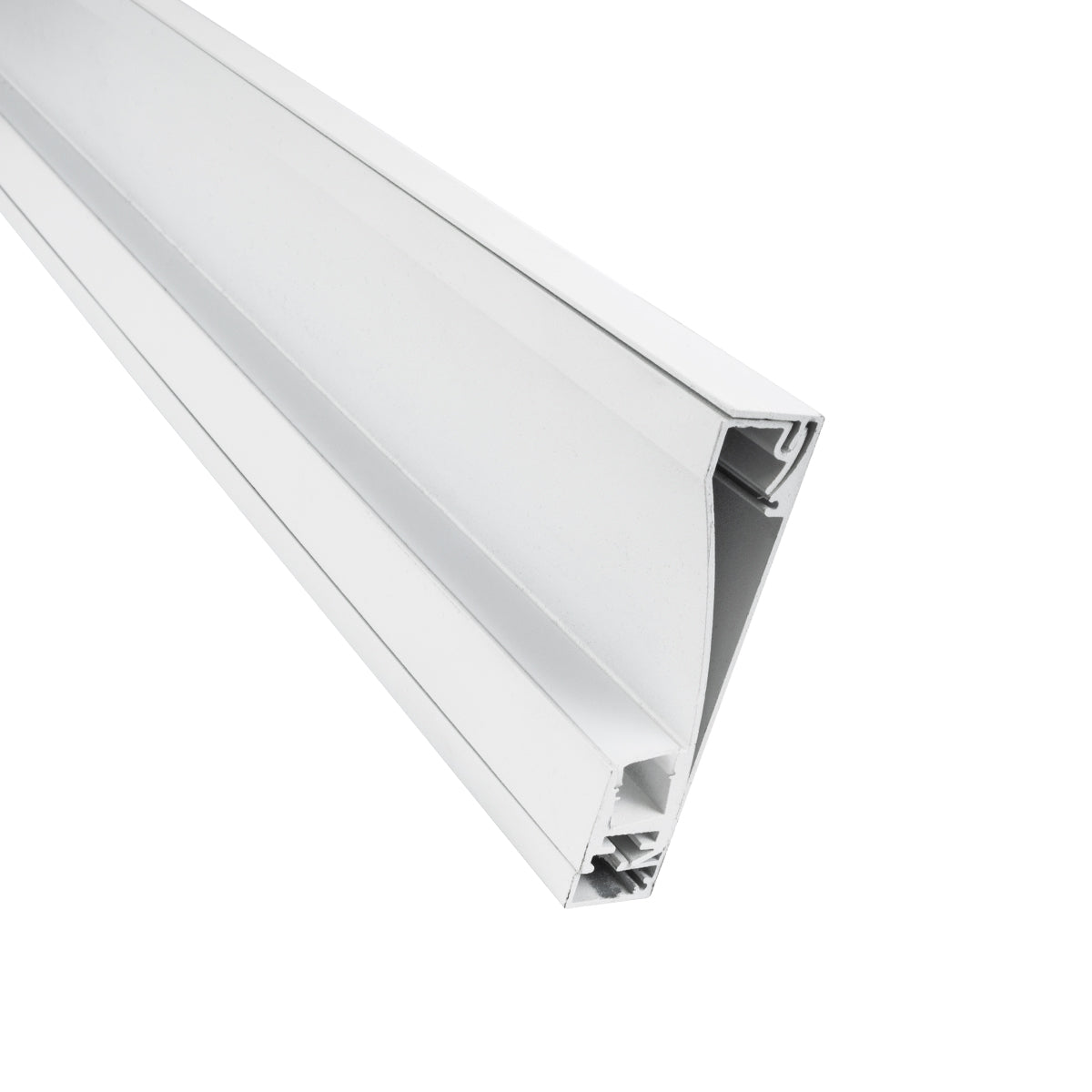 GloboStar® SKIRTINGBOARD-PROFILE 70851-3M Προφίλ Αλουμινίου - Βάση & Ψύκτρα Ταινίας LED με Λευκό Γαλακτερό Κάλυμμα - Επιφανειακή Χρήση για Περβάζι - Πατητό Κάλυμμα - Λευκό - 3 Μέτρα - Μ300 x Π1.6 x Υ8cm - ledmania.gr