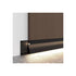 GloboStar® SKIRTINGBOARD-PROFILE 70852-3M Προφίλ Αλουμινίου - Βάση & Ψύκτρα Ταινίας LED με Λευκό Γαλακτερό Κάλυμμα - Επιφανειακή Χρήση για Περβάζι - Πατητό Κάλυμμα - Μαύρο - 3 Μέτρα - Μ300 x Π1.6 x Υ8cm - ledmania.gr