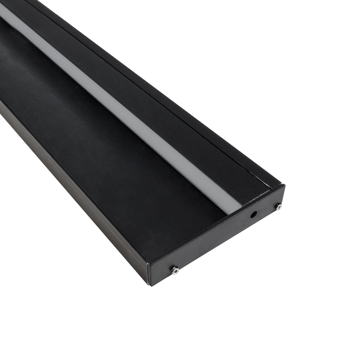 GloboStar® SKIRTINGBOARD-PROFILE 70852-3M Προφίλ Αλουμινίου - Βάση & Ψύκτρα Ταινίας LED με Λευκό Γαλακτερό Κάλυμμα - Επιφανειακή Χρήση για Περβάζι - Πατητό Κάλυμμα - Μαύρο - 3 Μέτρα - Μ300 x Π1.6 x Υ8cm - ledmania.gr