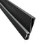 GloboStar® SKIRTINGBOARD-PROFILE 70852-3M Προφίλ Αλουμινίου - Βάση & Ψύκτρα Ταινίας LED με Λευκό Γαλακτερό Κάλυμμα - Επιφανειακή Χρήση για Περβάζι - Πατητό Κάλυμμα - Μαύρο - 3 Μέτρα - Μ300 x Π1.6 x Υ8cm - ledmania.gr