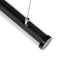 GloboStar® 70854-3M Επιφανειακό Προφίλ Αλουμινίου Μαύρο με Στρόγγυλο Λευκό Οπάλ Κάλυμμα για έως 2 Σειρές Ταινίας LED Πατητό - Press On 3 Μέτρα - ledmania.gr