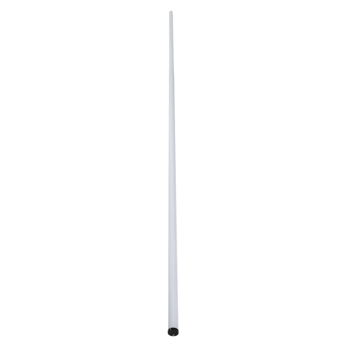 GloboStar® 70854-3M Επιφανειακό Προφίλ Αλουμινίου Μαύρο με Στρόγγυλο Λευκό Οπάλ Κάλυμμα για έως 2 Σειρές Ταινίας LED Πατητό - Press On 3 Μέτρα - ledmania.gr