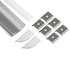 GloboStar® SURFACE-PROFILE 70857-3M Προφίλ Αλουμινίου - Βάση & Ψύκτρα Ταινίας LED με Λευκό Γαλακτερό Κάλυμμα - Επιφανειακή Χρήση Δημιουργίας Κρυφού Φωτισμού - Πατητό Κάλυμμα - Ασημί - 3 Μέτρα - Πακέτο 5 Τεμαχίων - Μ300 x Π1.7 x Υ4.2cm - ledmania.gr