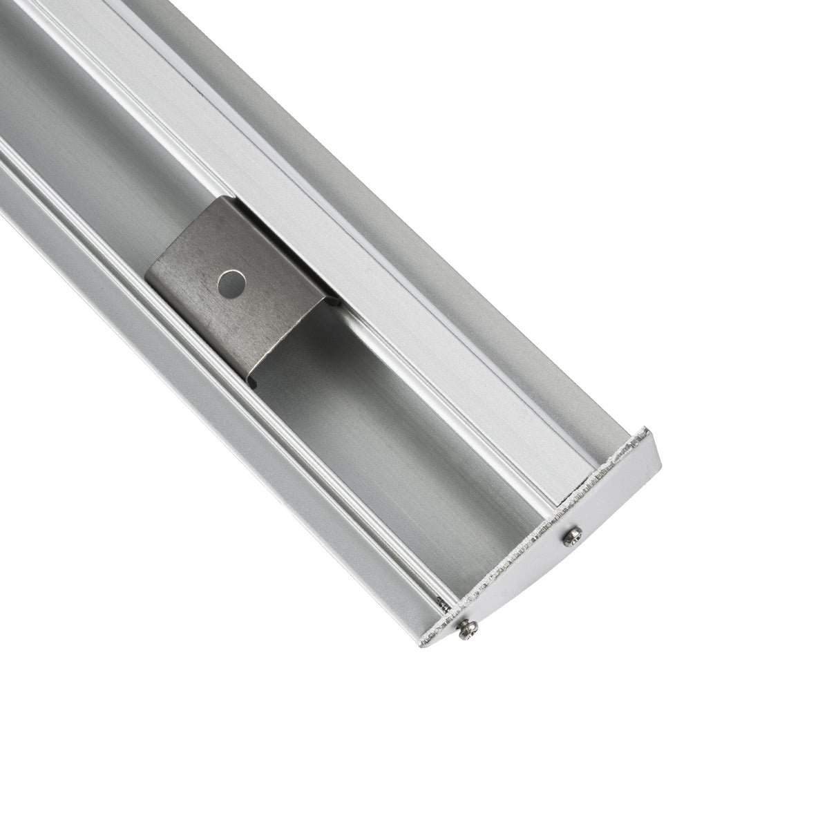 GloboStar® SURFACE-PROFILE 70857-3M Προφίλ Αλουμινίου - Βάση & Ψύκτρα Ταινίας LED με Λευκό Γαλακτερό Κάλυμμα - Επιφανειακή Χρήση Δημιουργίας Κρυφού Φωτισμού - Πατητό Κάλυμμα - Ασημί - 3 Μέτρα - Πακέτο 5 Τεμαχίων - Μ300 x Π1.7 x Υ4.2cm - ledmania.gr