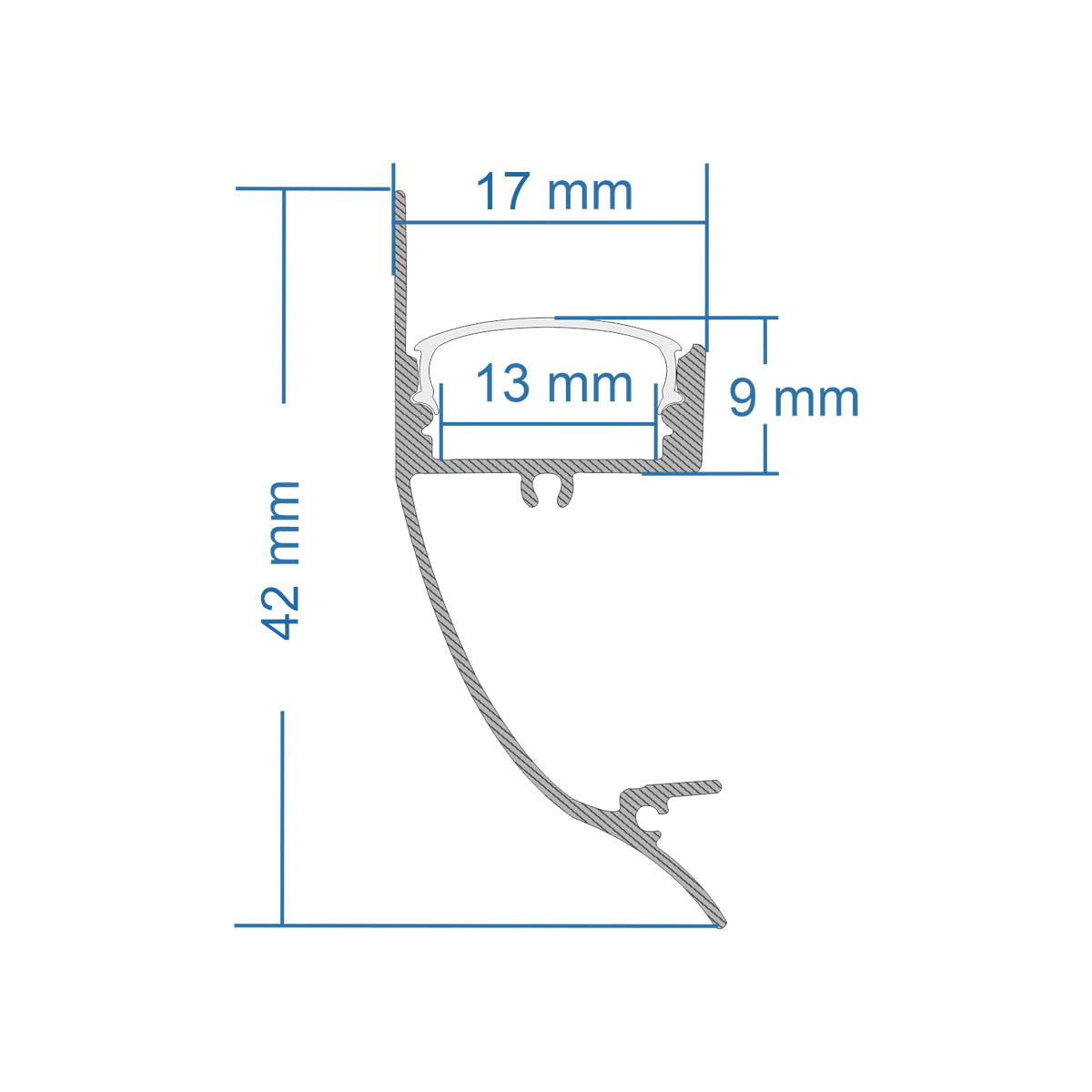 GloboStar® SURFACE-PROFILE 70858-3M Προφίλ Αλουμινίου - Βάση & Ψύκτρα Ταινίας LED με Λευκό Γαλακτερό Κάλυμμα - Επιφανειακή Χρήση Δημιουργίας Κρυφού Φωτισμού - Πατητό Κάλυμμα - Λευκό - 3 Μέτρα - Πακέτο 5 Τεμαχίων - Μ300 x Π1.7 x Υ4.2cm - ledmania.gr