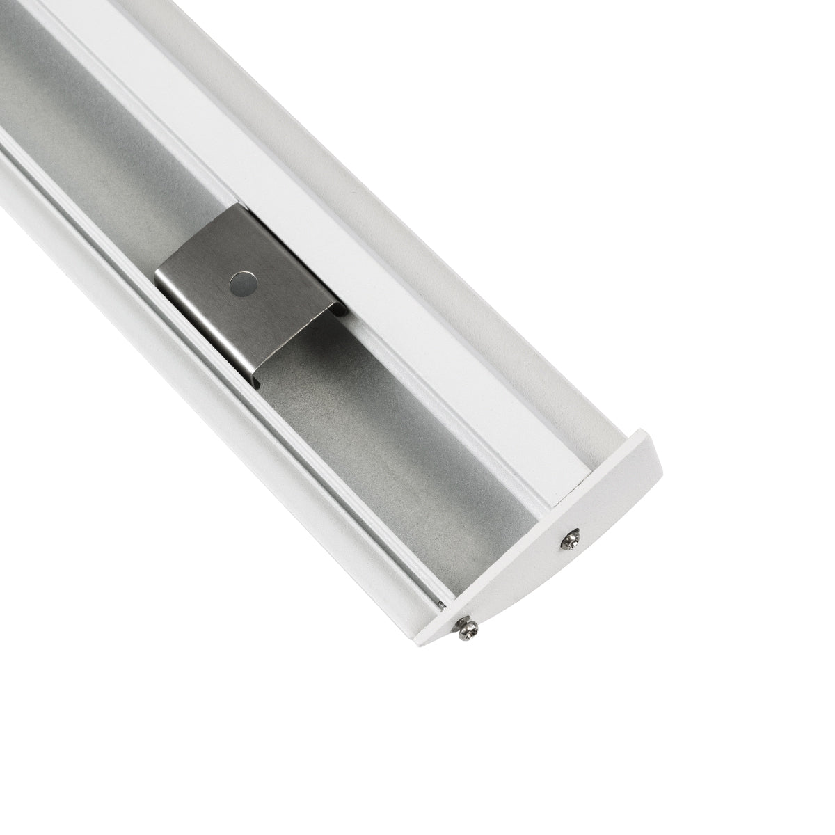 GloboStar® SURFACE-PROFILE 70858-3M Προφίλ Αλουμινίου - Βάση & Ψύκτρα Ταινίας LED με Λευκό Γαλακτερό Κάλυμμα - Επιφανειακή Χρήση Δημιουργίας Κρυφού Φωτισμού - Πατητό Κάλυμμα - Λευκό - 3 Μέτρα - Πακέτο 5 Τεμαχίων - Μ300 x Π1.7 x Υ4.2cm - ledmania.gr