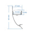 GloboStar® SURFACE-PROFILE 70859-3M Προφίλ Αλουμινίου - Βάση & Ψύκτρα Ταινίας LED με Λευκό Γαλακτερό Κάλυμμα - Επιφανειακή Χρήση Δημιουργίας Κρυφού Φωτισμού - Πατητό Κάλυμμα - Μαύρο - 3 Μέτρα - Πακέτο 5 Τεμαχίων - Μ300 x Π1.7 x Υ4.2cm - ledmania.gr