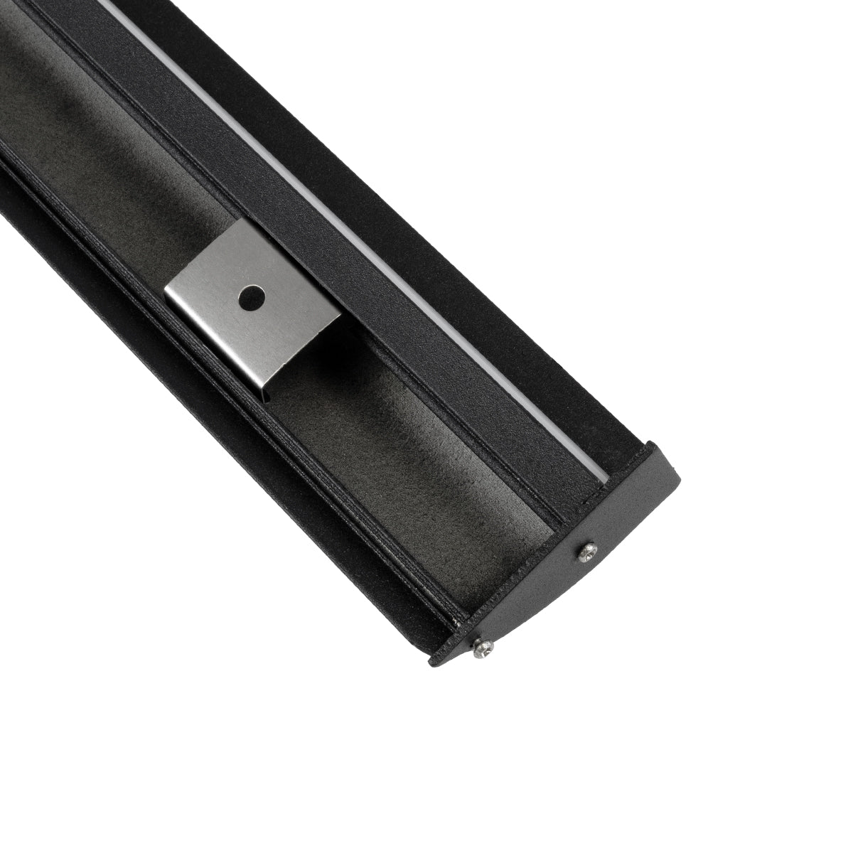 GloboStar® SURFACE-PROFILE 70859-3M Προφίλ Αλουμινίου - Βάση & Ψύκτρα Ταινίας LED με Λευκό Γαλακτερό Κάλυμμα - Επιφανειακή Χρήση Δημιουργίας Κρυφού Φωτισμού - Πατητό Κάλυμμα - Μαύρο - 3 Μέτρα - Πακέτο 5 Τεμαχίων - Μ300 x Π1.7 x Υ4.2cm - ledmania.gr
