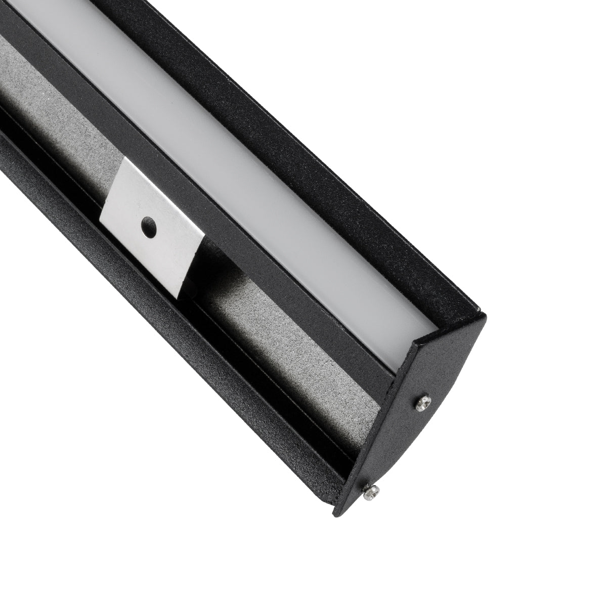GloboStar® SURFACE-PROFILE 70859-3M Προφίλ Αλουμινίου - Βάση & Ψύκτρα Ταινίας LED με Λευκό Γαλακτερό Κάλυμμα - Επιφανειακή Χρήση Δημιουργίας Κρυφού Φωτισμού - Πατητό Κάλυμμα - Μαύρο - 3 Μέτρα - Πακέτο 5 Τεμαχίων - Μ300 x Π1.7 x Υ4.2cm - ledmania.gr