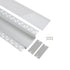 GloboStar® PLASTERBOARD-PROFILE 70862-3M Προφίλ Αλουμινίου - Βάση & Ψύκτρα Ταινίας LED με Λευκό Γαλακτερό Κάλυμμα - Χωνευτή Χρήση σε Γυψοσανίδα - Trimless - Πατητό Κάλυμμα - Ασημί - 3 Μέτρα - Πακέτο 5 Τεμαχίων - Μ300 x Π8.8 x Υ2cm - ledmania.gr