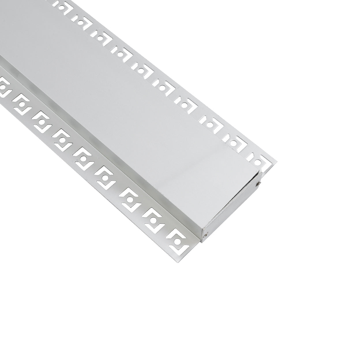 GloboStar® PLASTERBOARD-PROFILE 70862-3M Προφίλ Αλουμινίου - Βάση & Ψύκτρα Ταινίας LED με Λευκό Γαλακτερό Κάλυμμα - Χωνευτή Χρήση σε Γυψοσανίδα - Trimless - Πατητό Κάλυμμα - Ασημί - 3 Μέτρα - Πακέτο 5 Τεμαχίων - Μ300 x Π8.8 x Υ2cm - ledmania.gr