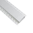 GloboStar® PLASTERBOARD-PROFILE 70862-3M Προφίλ Αλουμινίου - Βάση & Ψύκτρα Ταινίας LED με Λευκό Γαλακτερό Κάλυμμα - Χωνευτή Χρήση σε Γυψοσανίδα - Trimless - Πατητό Κάλυμμα - Ασημί - 3 Μέτρα - Πακέτο 5 Τεμαχίων - Μ300 x Π8.8 x Υ2cm - ledmania.gr