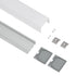 GloboStar® SURFACEPENDANT-PROFILE 70864-1M Προφίλ Αλουμινίου - Βάση & Ψύκτρα Ταινίας LED με Λευκό Γαλακτερό Κάλυμμα - Επιφανειακή & Κρεμαστή Χρήση - Πατητό Κάλυμμα - Ασημί - 1 Μέτρο - Μ100 x Π4.5 x Υ4.2cm - ledmania.gr