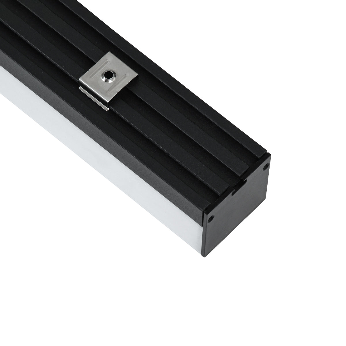 GloboStar® SURFACEPENDANT-PROFILE 70866-1M Προφίλ Αλουμινίου - Βάση & Ψύκτρα Ταινίας LED με Λευκό Γαλακτερό Κάλυμμα - Επιφανειακή & Κρεμαστή Χρήση - Πατητό Κάλυμμα - Μαύρο - 1 Μέτρο - Μ100 x Π4.5 x Υ4.2cm - ledmania.gr