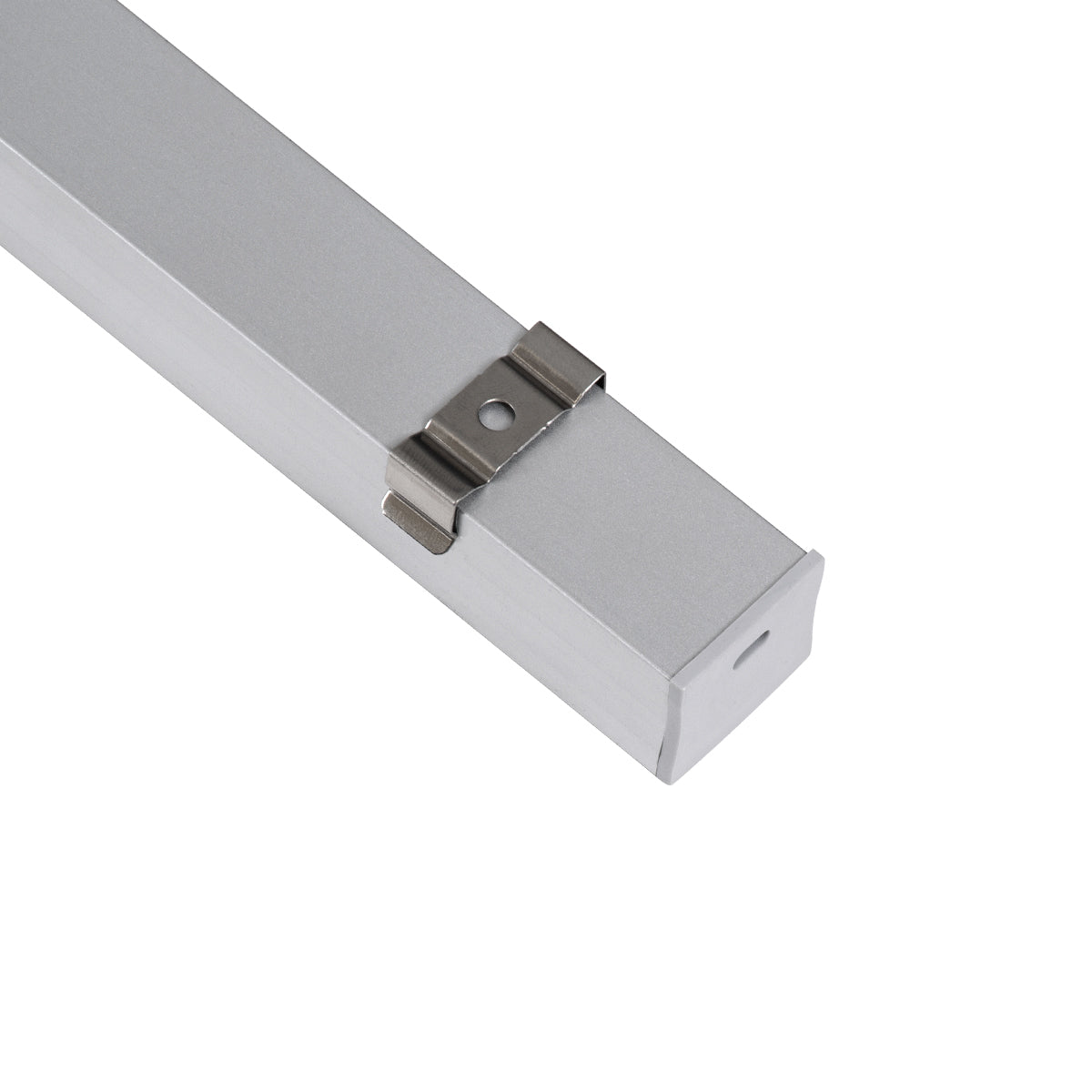 GloboStar® 70867-1M Επιφανειακό Προφίλ Αλουμινίου Ανοδιωμένο με Λευκό Οπάλ Κάλυμμα για έως 2 Σειρές Ταινίας LED Πατητό - Press On 1 Μέτρο - ledmania.gr