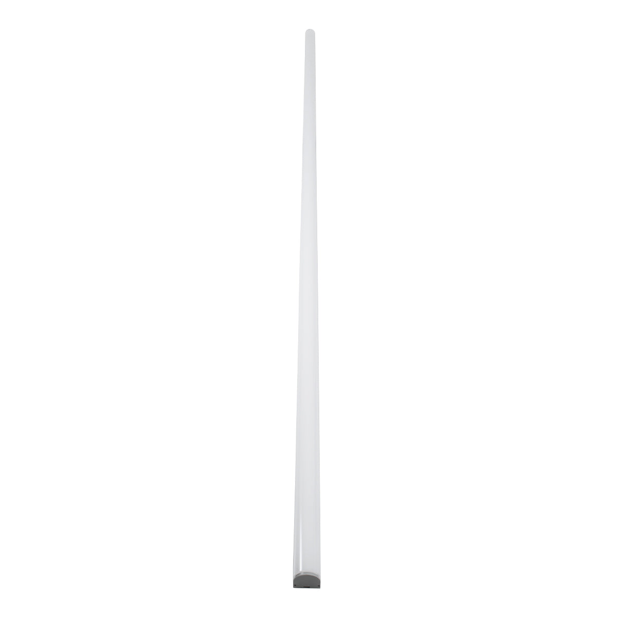 GloboStar® 70870-3M Επιφανειακό Προφίλ Αλουμινίου Ανοδιωμένο με Οβάλ Λευκό Οπάλ Κάλυμμα για έως 3 Σειρές Ταινίας LED Πατητό - Press On 3 Μέτρα - ledmania.gr
