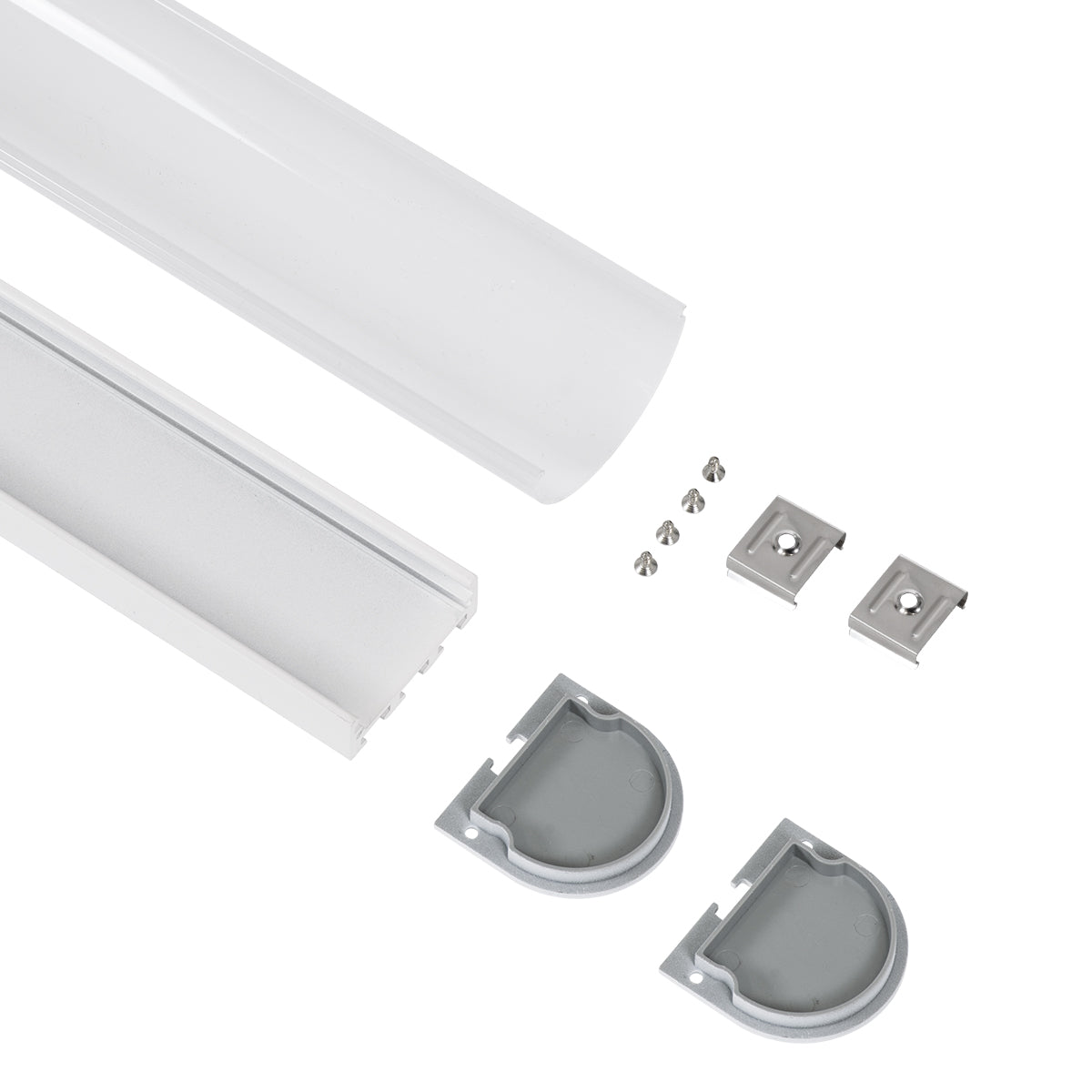 GloboStar® SURFACEPENDANT-PROFILE 70871-1M Προφίλ Αλουμινίου - Βάση & Ψύκτρα Ταινίας LED με Λευκό Γαλακτερό Κάλυμμα - Επιφανειακή & Κρεμαστή Χρήση - Πατητό Κάλυμμα - Λευκό - 1 Μέτρα - Μ100 x Π4.5 x Υ4.2cm - ledmania.gr