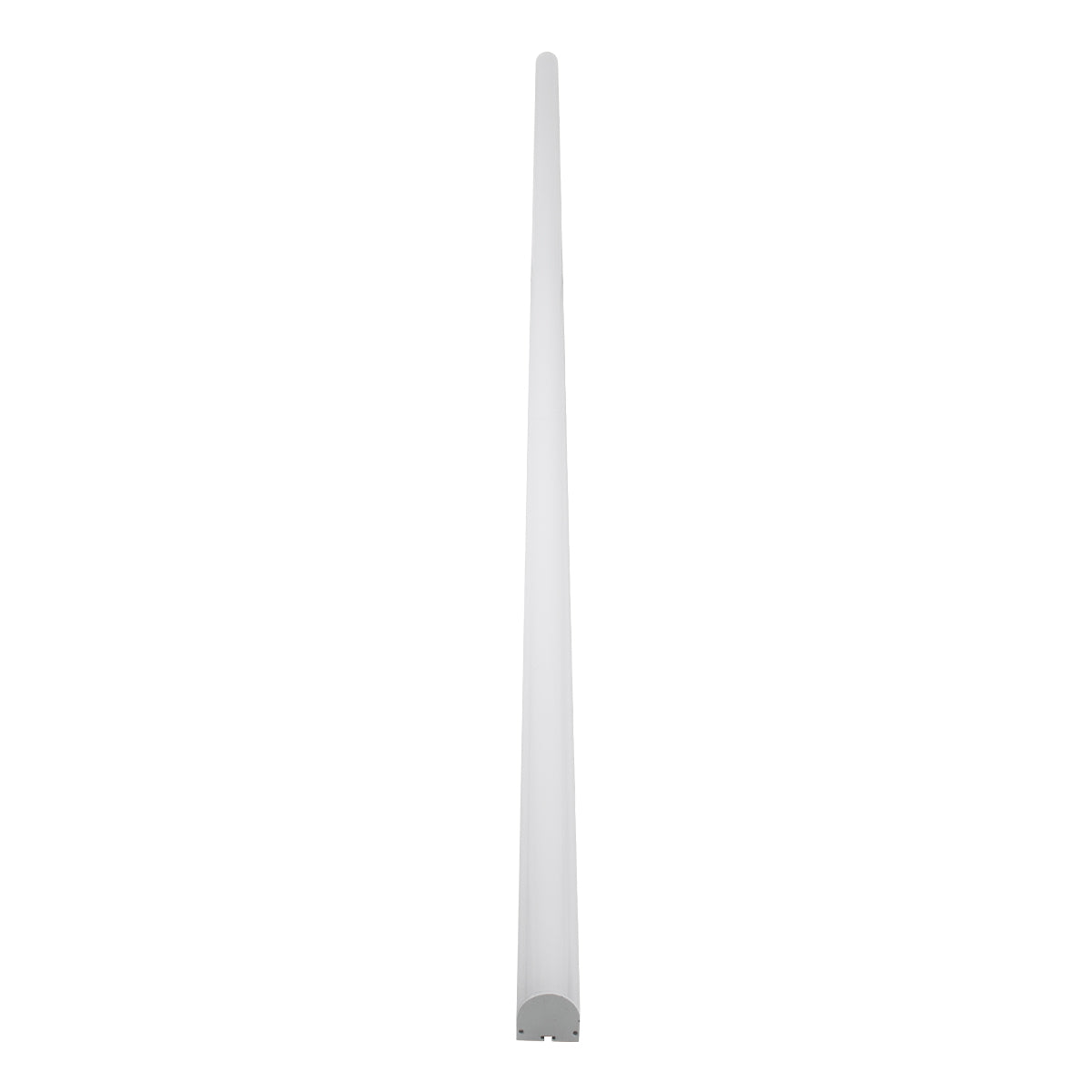 GloboStar® 70871-3M Επιφανειακό Προφίλ Αλουμινίου Λευκό με Οβάλ Λευκό Οπάλ Κάλυμμα για έως 3 Σειρές Ταινίας LED Πατητό - Press On 3 Μέτρα - ledmania.gr