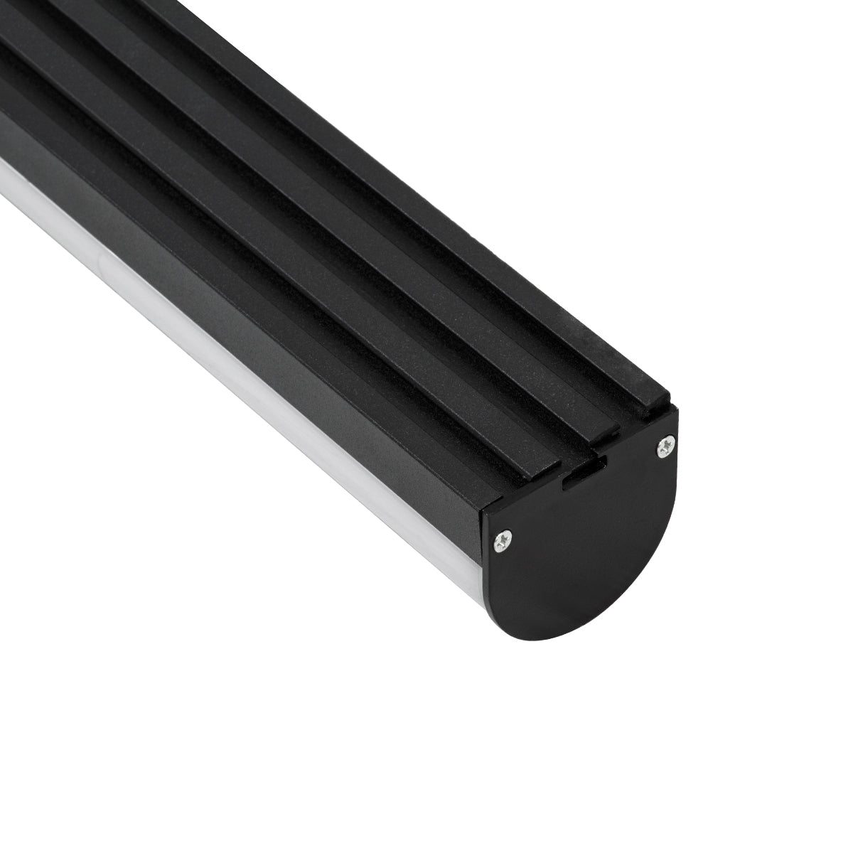 GloboStar® SURFACEPENDANT-PROFILE 70872-1M Προφίλ Αλουμινίου - Βάση & Ψύκτρα Ταινίας LED με Λευκό Γαλακτερό Κάλυμμα - Επιφανειακή & Κρεμαστή Χρήση - Πατητό Κάλυμμα - Μαύρο - 1 Μέτρα - Μ100 x Π4.5 x Υ4.2cm - ledmania.gr