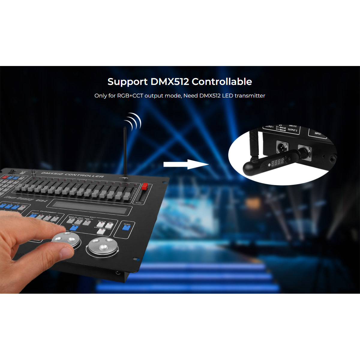 GloboStar® 71415 LS2S DC Controller Din Rail Ράγας WiFi 5 Καναλιών DC 12-24V 5 x 6A 144W - Max 10A 240W - IP20 RGBW+WW+CCT Μ9 x Π3.4 x Υ6cm - 5 Years Warranty - ledmania.gr