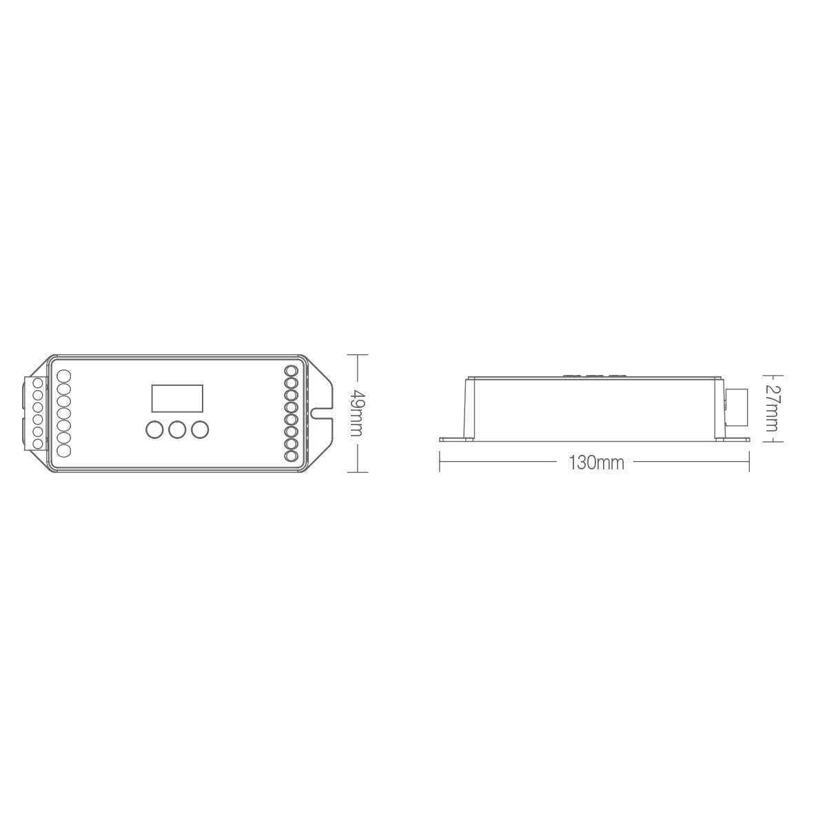 GloboStar® 71423 DL-X DC DALI & Push Dimming 5 in 1 Dimmer High Speed Controller 5 Καναλιών DC 12-24V 5 x 6A 144W - Max 20A 480W - IP20 RGBW+WW Μ13 x Π5 x Υ2.5cm - 5 Years Warranty - ledmania.gr