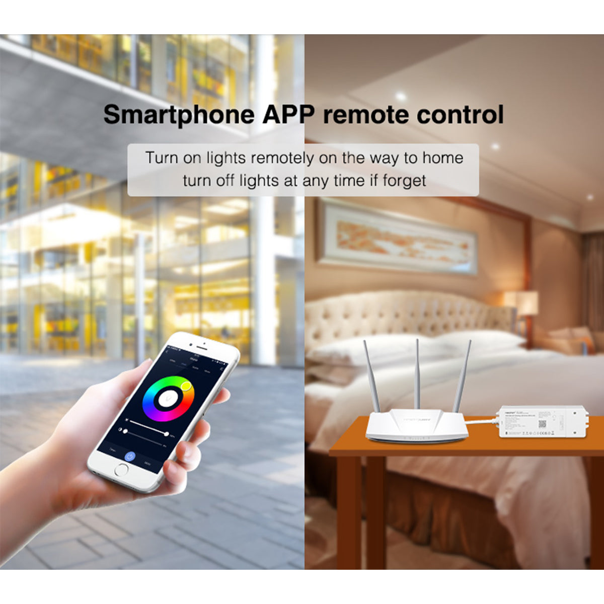 GloboStar® 71441 WL5-P75V24 Mi-Light Ασύρματο RF 2.4Ghz Smart Controller LED Driver Wireless WiFi 5 Καναλιών 5 x 0.3A για RGBW+WW+CCT Προϊόντα LED Max 75W 3A - AC 100-240V σε DC 24V - IP20 Μ19 x Π5.5 x Υ3.2cm - 5 Years Warranty - ledmania.gr